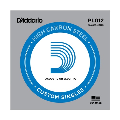 D'ADDARIO PL012 - Plain steel